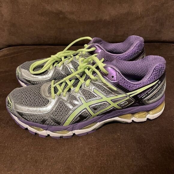 Mint Condition ASICS GEL KAYANO 21 10 US 42 EUR Womens Running Shoes Purple - Picture 5 of 12